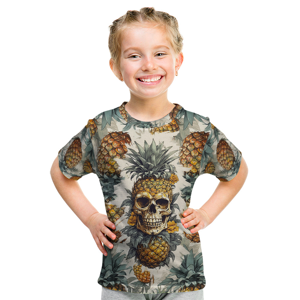 Pineapple Skull Kid T Shirt Summer Paradise TS04 - Polynesian Pride