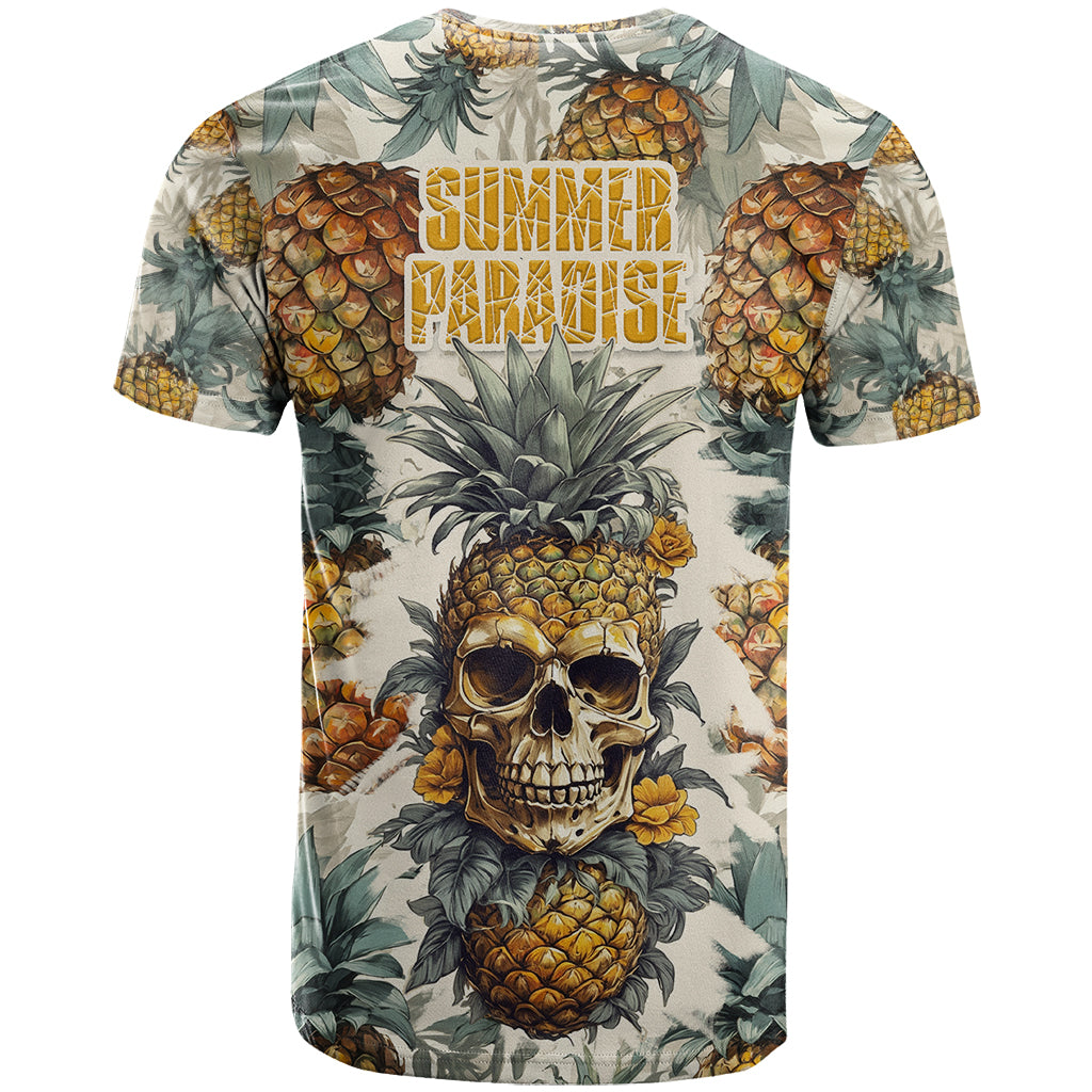 Pineapple Skull T Shirt Summer Paradise TS04 Multicolor - Polynesian Pride