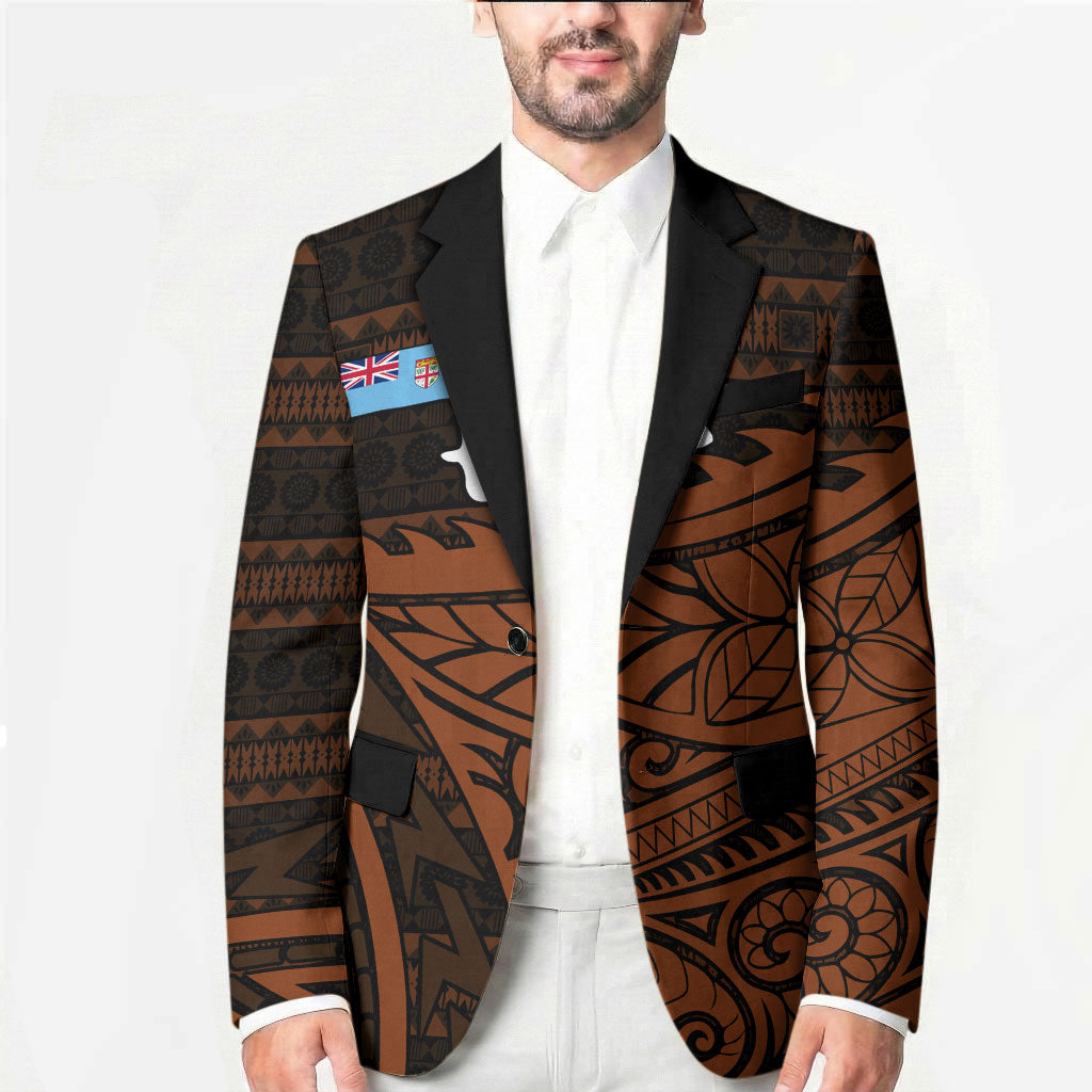 Straight Outta Kadavu Fiji Blazer Tribal Polynesian Tattoo Coat Of Arms Flag TS04 - Polynesian Pride