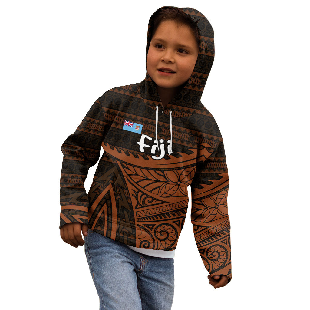 Straight Outta Kadavu Fiji Kid Hoodie Tribal Polynesian Tattoo Coat Of Arms Flag TS04 - Polynesian Pride