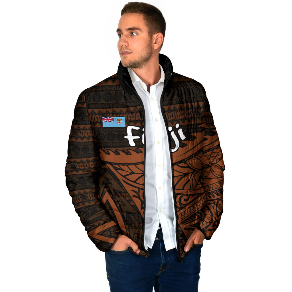Straight Outta Kadavu Fiji Padded Jacket Tribal Polynesian Tattoo Coat Of Arms Flag TS04 - Polynesian Pride