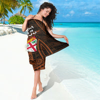 Straight Outta Kadavu Fiji Sarong Tribal Polynesian Tattoo Coat Of Arms Flag TS04 - Polynesian Pride