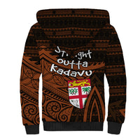 Straight Outta Kadavu Fiji Sherpa Hoodie Tribal Polynesian Tattoo Coat Of Arms Flag TS04 - Polynesian Pride