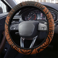 Straight Outta Kadavu Fiji Steering Wheel Cover Tribal Polynesian Tattoo Coat Of Arms Flag TS04 - Polynesian Pride