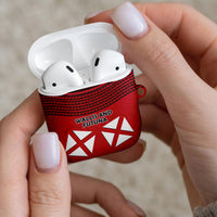 Wallis And Futuna AirPods Case Polynesian Tattoo Flag Map