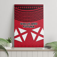 Wallis And Futuna Canvas Wall Art Polynesian Tattoo Flag Map