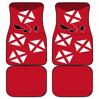 Wallis And Futuna Car Mats Polynesian Tattoo Flag Map