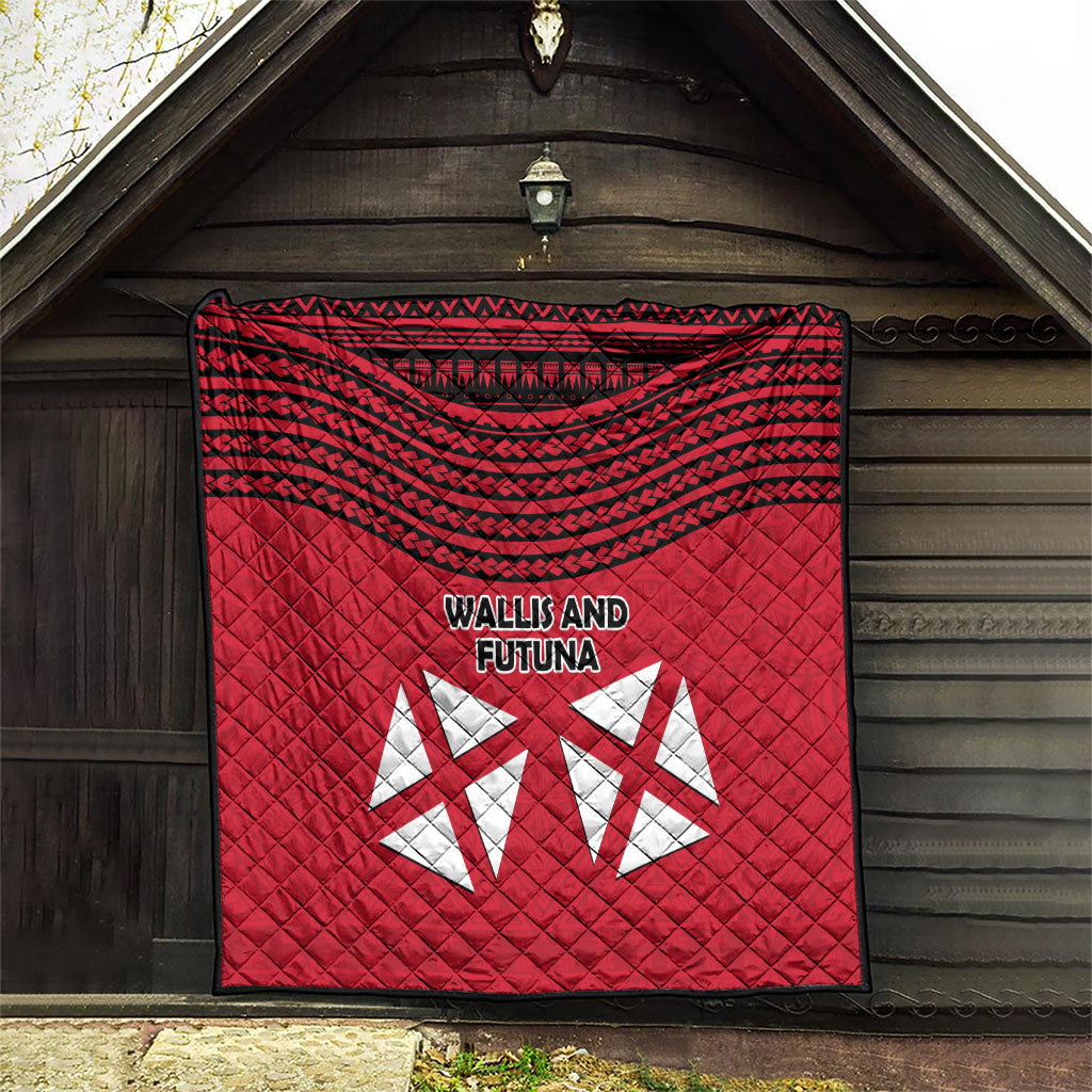 Wallis And Futuna Quilt Polynesian Tattoo Flag Map TS04 - Polynesian Pride