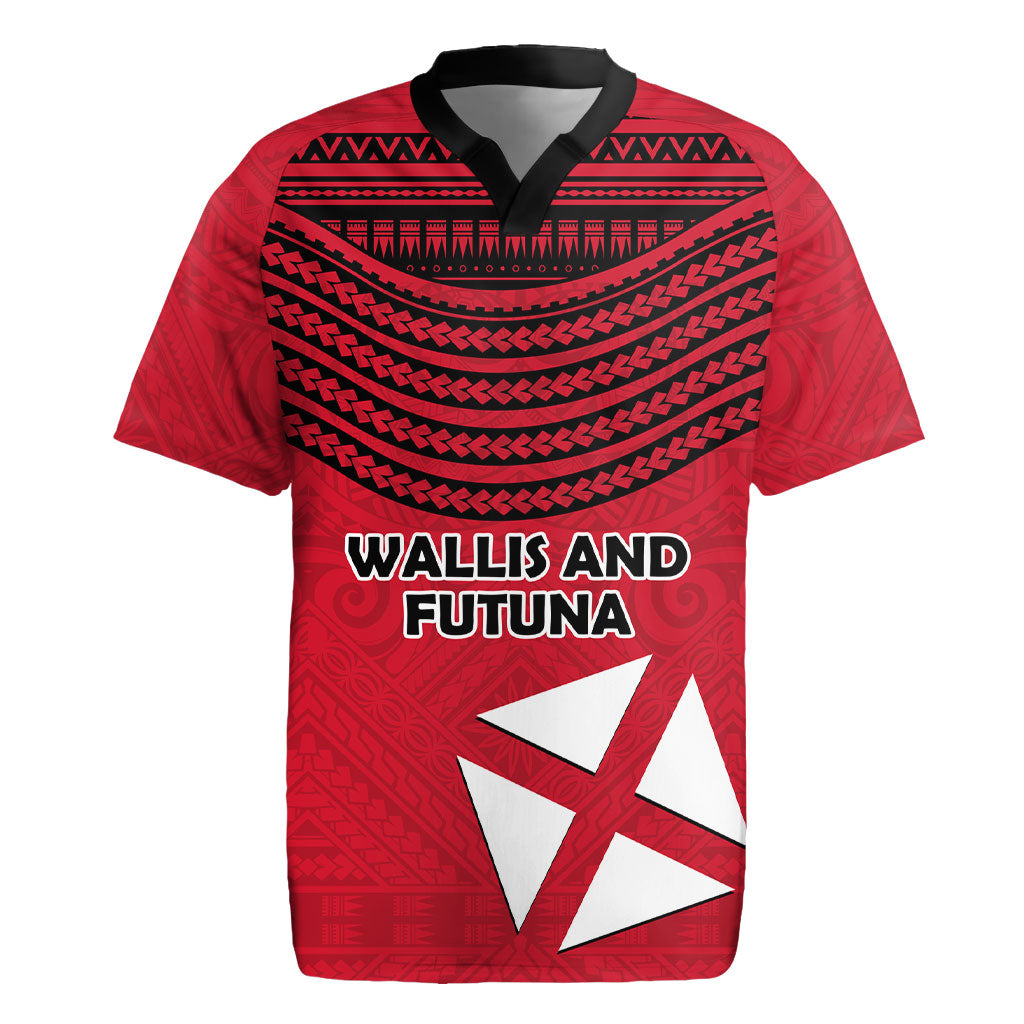 Wallis And Futuna Rugby Jersey Polynesian Tattoo Flag Map