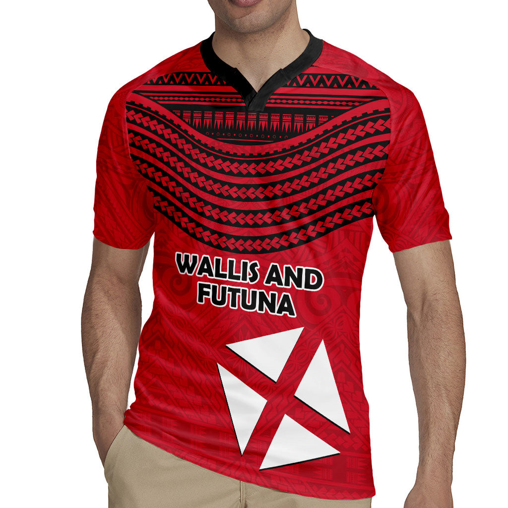 Wallis And Futuna Rugby Jersey Polynesian Tattoo Flag Map