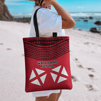 Wallis And Futuna Tote Bag Polynesian Tattoo Flag Map