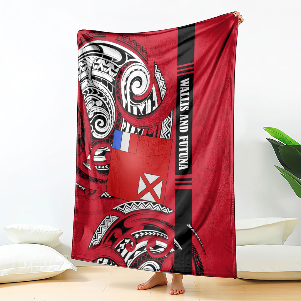 Wallis And Futuna Blanket Tribal Polynesian Tattoo Flag Motif TS04 - Polynesian Pride