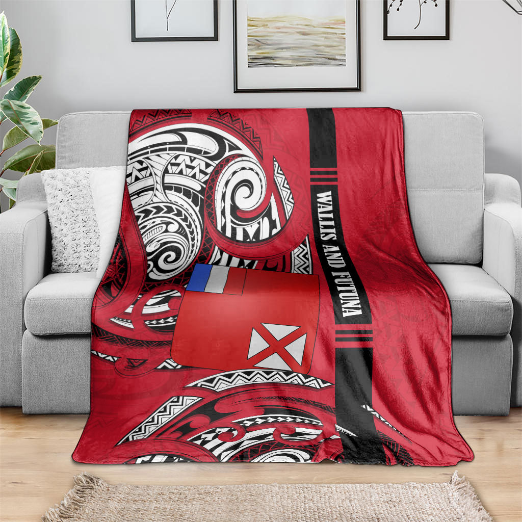 Wallis And Futuna Blanket Tribal Polynesian Tattoo Flag Motif TS04 - Polynesian Pride