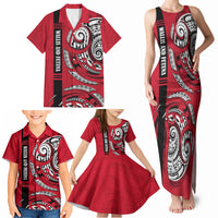 Wallis And Futuna Family Matching Tank Maxi Dress and Hawaiian Shirt Tribal Polynesian Tattoo Flag Motif TS04 - Polynesian Pride