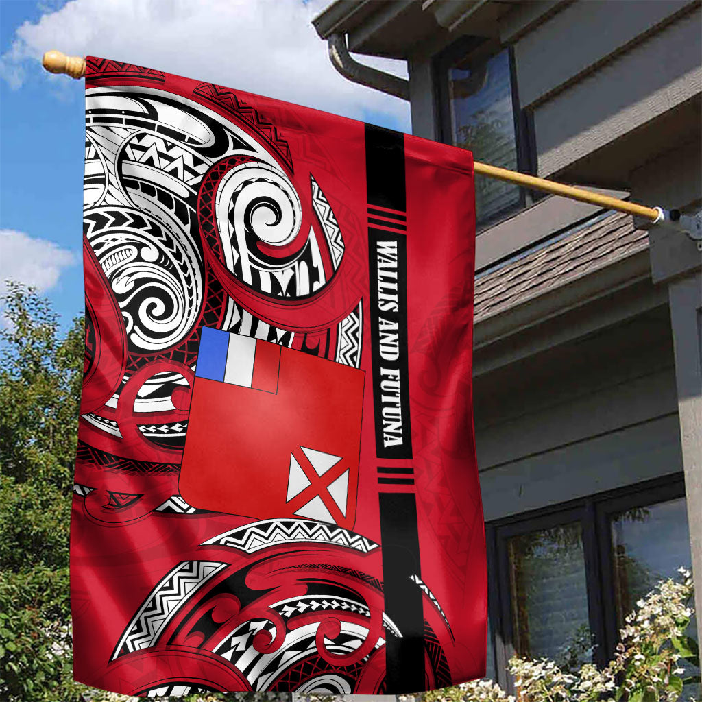 Wallis And Futuna Garden Flag Tribal Polynesian Tattoo Flag Motif TS04 - Polynesian Pride