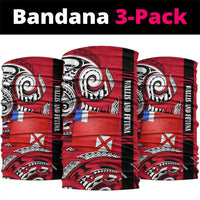 Wallis And Futuna Neck Gaiter Tribal Polynesian Tattoo Flag Motif
