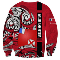 Wallis And Futuna Sweatshirt Tribal Polynesian Tattoo Flag Motif