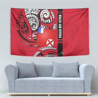Wallis And Futuna Tapestry Tribal Polynesian Tattoo Flag Motif TS04 - Polynesian Pride
