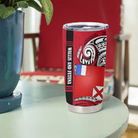 Wallis And Futuna Tumbler Cup Tribal Polynesian Tattoo Flag Motif TS04 - Polynesian Pride