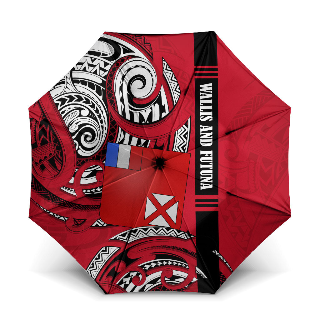 Wallis And Futuna Umbrella Tribal Polynesian Tattoo Flag Motif