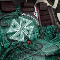 Wallis And Futuna Back Car Seat Cover Tribal Polynesian Tattoo Heritage Cross Flag TS04 - Polynesian Pride