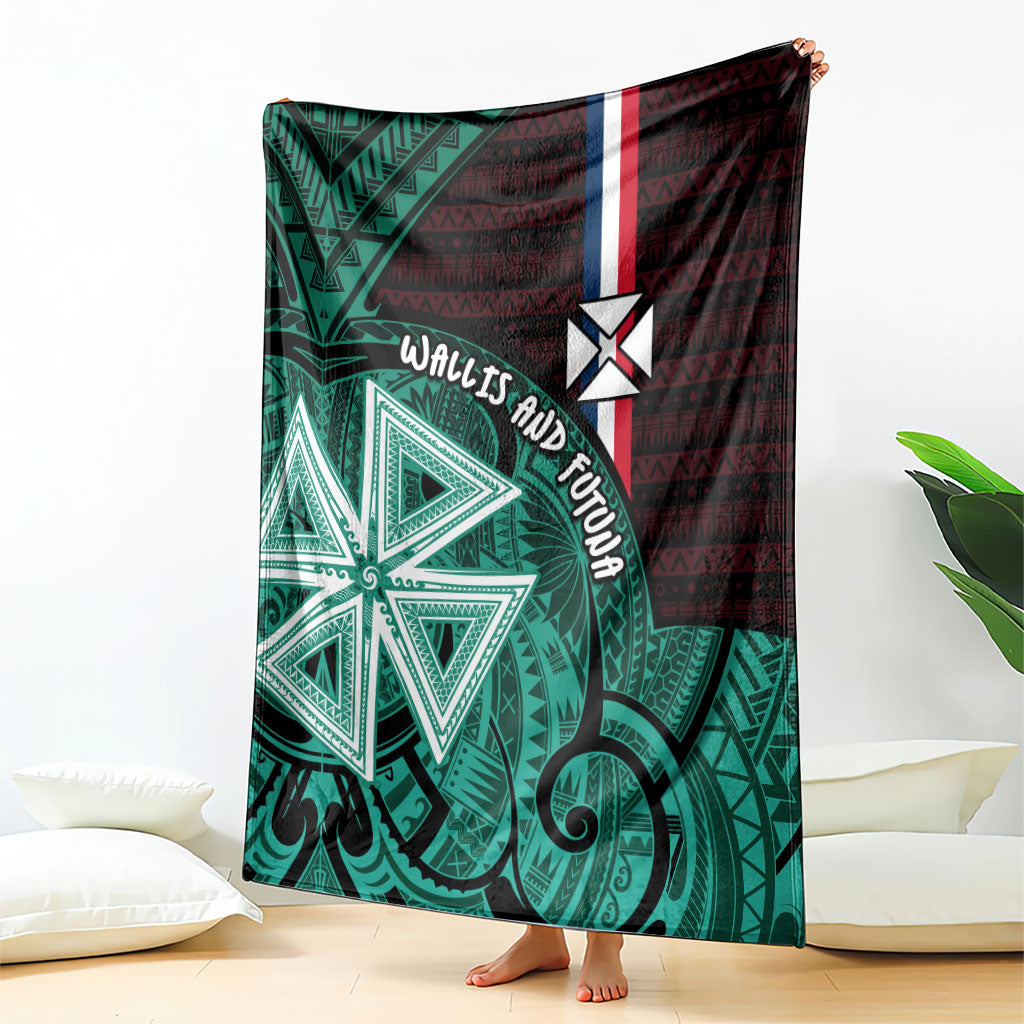Wallis And Futuna Blanket Tribal Polynesian Tattoo Heritage Cross Flag TS04 - Polynesian Pride