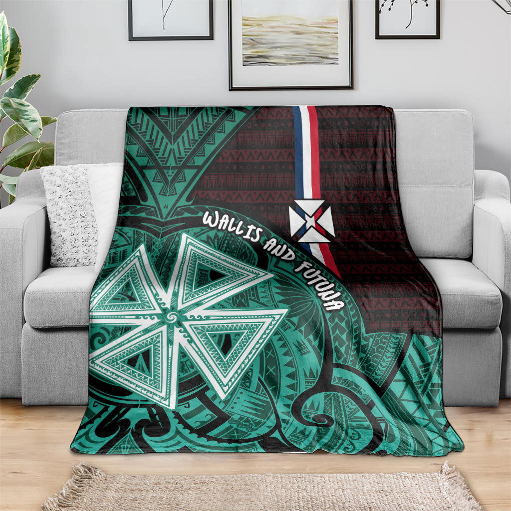 Wallis And Futuna Blanket Tribal Polynesian Tattoo Heritage Cross Flag TS04 - Polynesian Pride