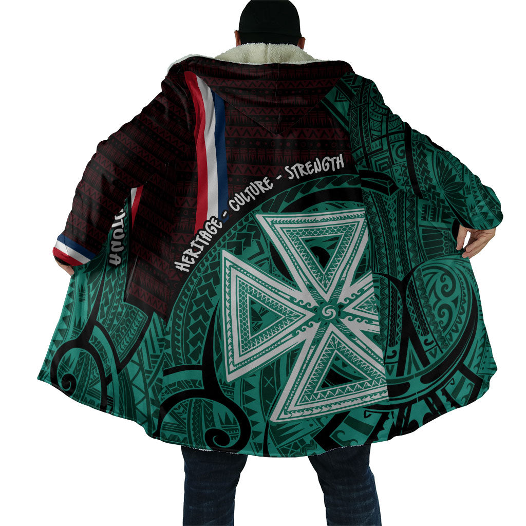Wallis And Futuna Cloak Tribal Polynesian Tattoo Heritage Cross Flag