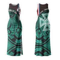 Wallis And Futuna Couples Matching Tank Maxi Dress and Hawaiian Shirt Tribal Polynesian Tattoo Heritage Cross Flag TS04 - Polynesian Pride