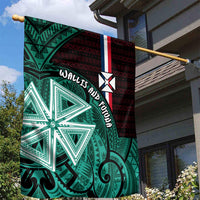 Wallis And Futuna Garden Flag Tribal Polynesian Tattoo Heritage Cross Flag TS04 - Polynesian Pride