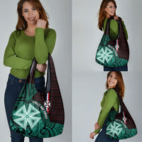 Wallis And Futuna Grocery Bag Tribal Polynesian Tattoo Heritage Cross Flag TS04 - Polynesian Pride