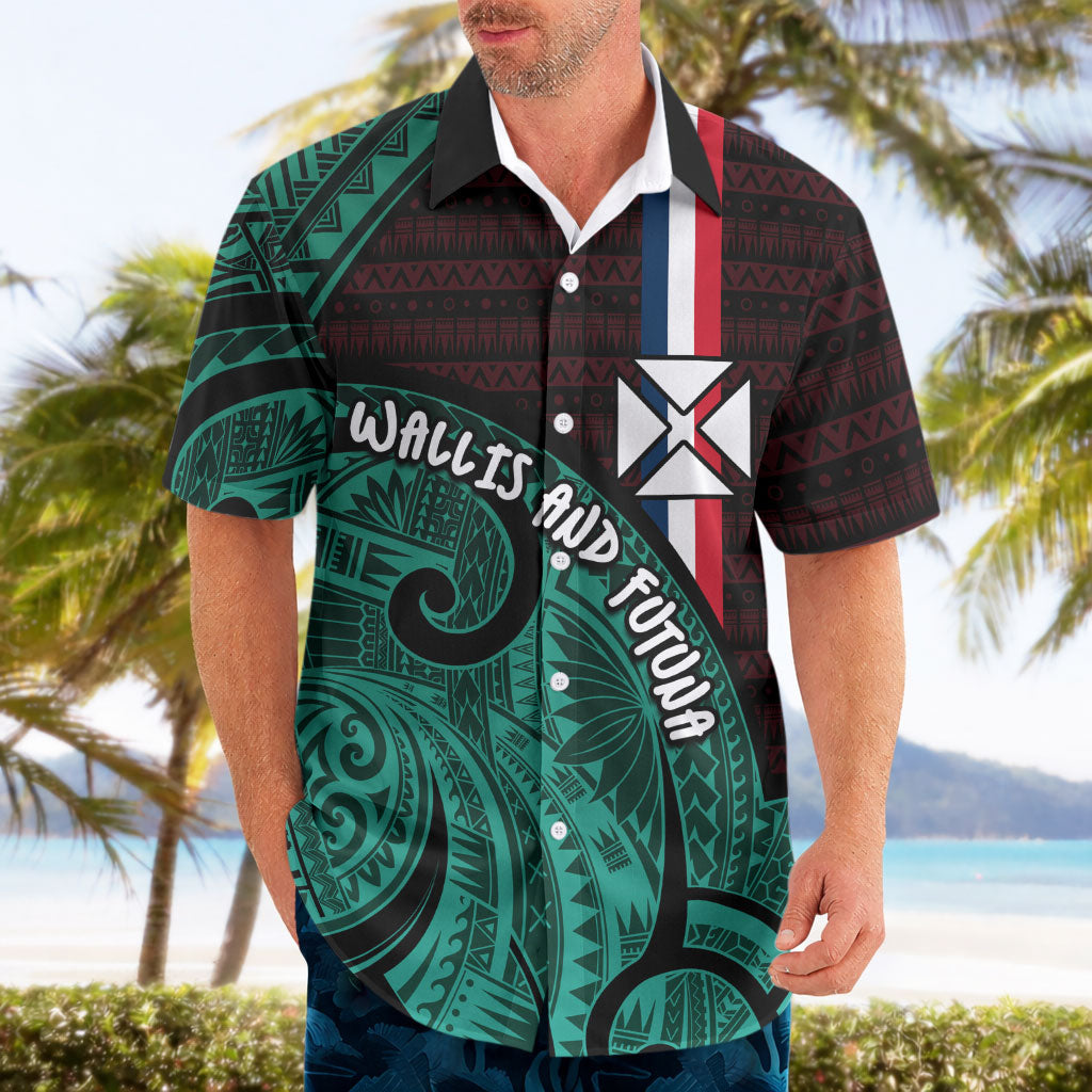 Wallis And Futuna Hawaiian Shirt Tribal Polynesian Tattoo Heritage Cross Flag TS04 - Polynesian Pride