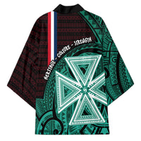 Wallis And Futuna Kimono Tribal Polynesian Tattoo Heritage Cross Flag
