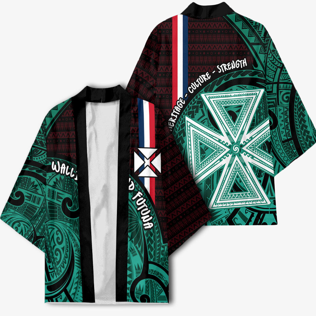 Wallis And Futuna Kimono Tribal Polynesian Tattoo Heritage Cross Flag