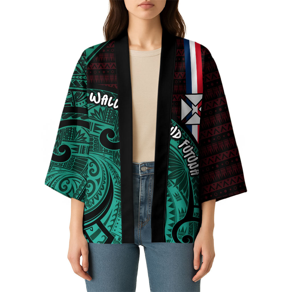Wallis And Futuna Kimono Tribal Polynesian Tattoo Heritage Cross Flag