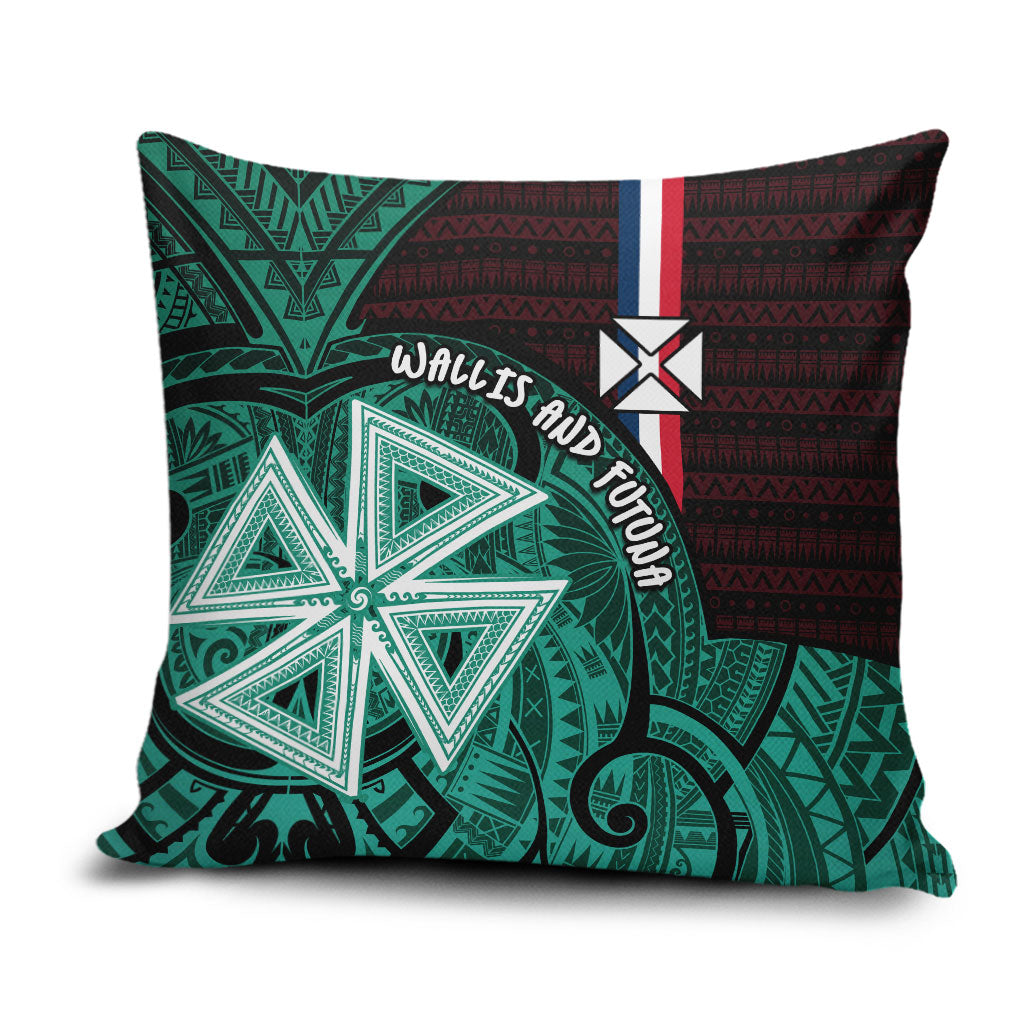 Wallis And Futuna Pillow Cover Tribal Polynesian Tattoo Heritage Cross Flag