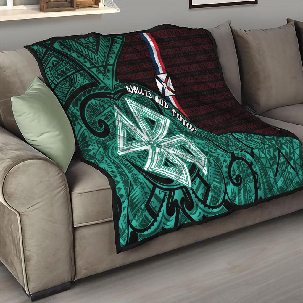 Wallis And Futuna Quilt Tribal Polynesian Tattoo Heritage Cross Flag TS04 - Polynesian Pride