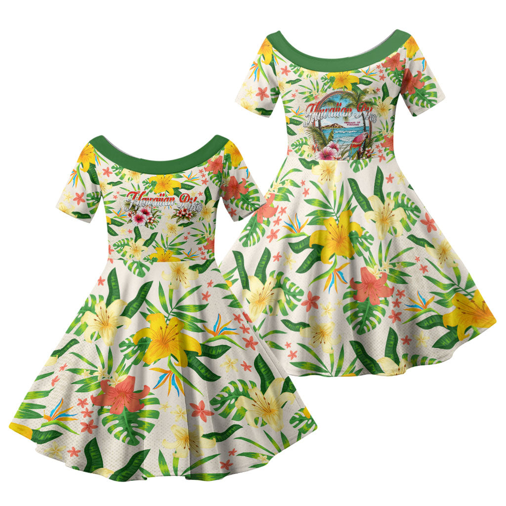 Hawaiian Piko Threads Of Paradise Aloha Family Matching Tank Maxi Dress and Hawaiian Shirt Tropical Hibiscus Plumeria