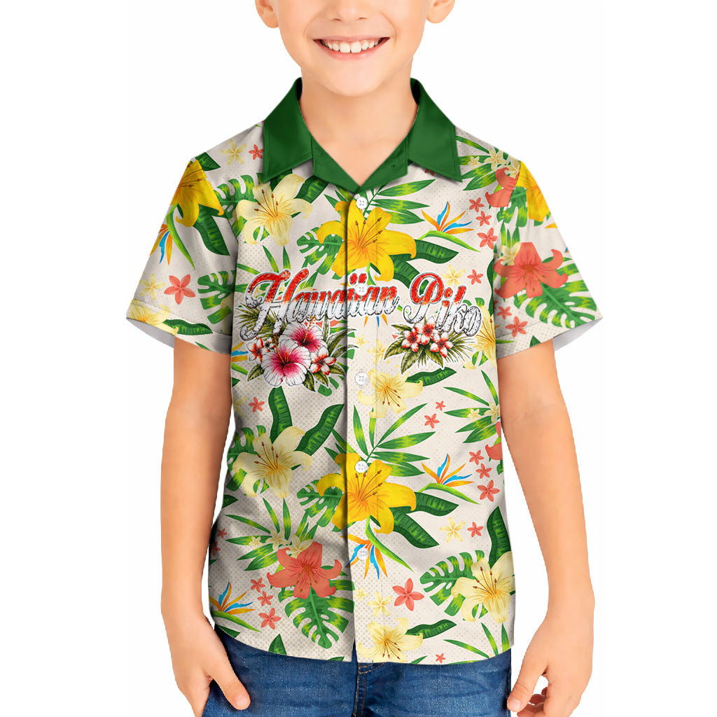 Hawaiian Piko Threads Of Paradise Aloha Kid Hawaiian Shirt Tropical Hibiscus Plumeria