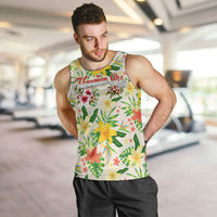 Hawaiian Piko Threads Of Paradise Aloha Men Tank Top Tropical Hibiscus Plumeria