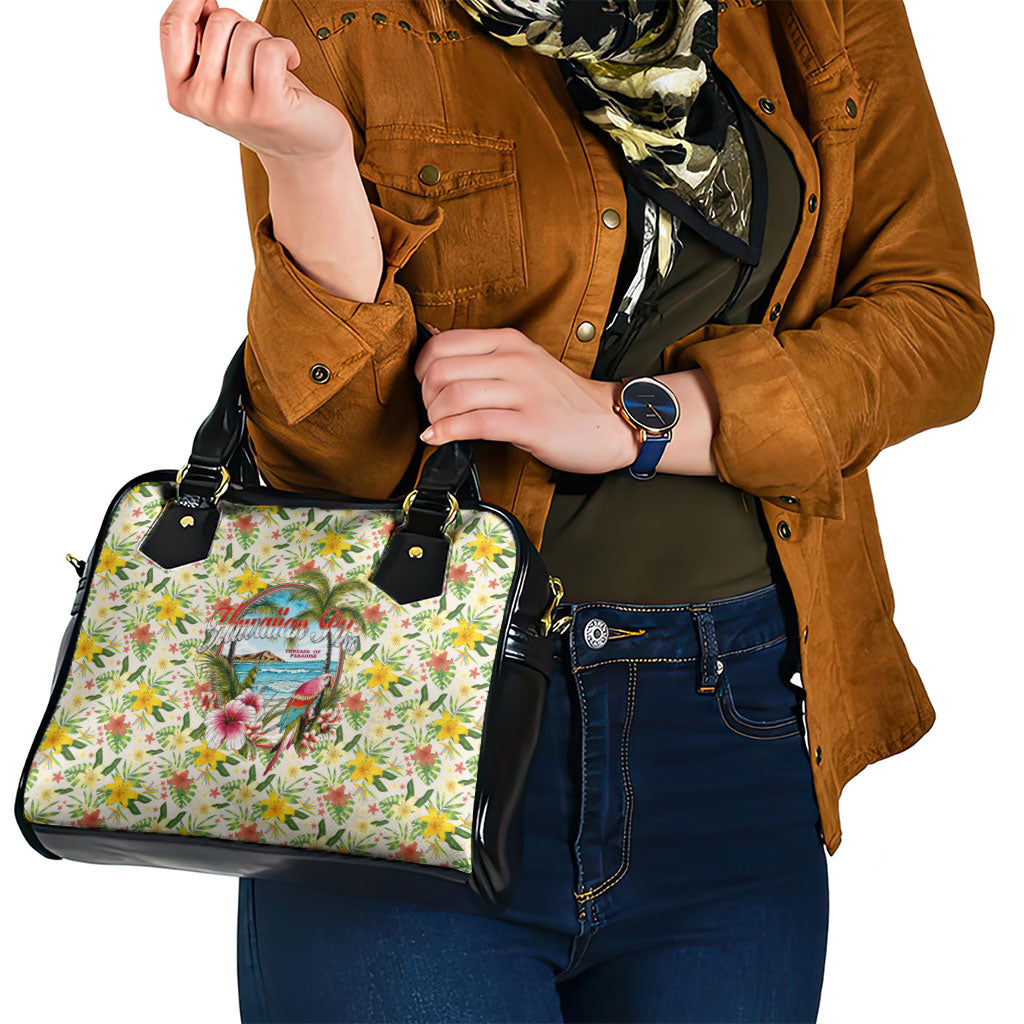 Hawaiian Piko Threads Of Paradise Aloha Shoulder Handbag Tropical Hibiscus Plumeria TS04 - Polynesian Pride