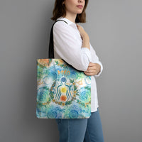 Hawaiian Piko Cultural Pride Aloha Tote Bag Watercolor Spiral Art - Tropical Plumeria Lei Garland TS04 - Polynesian Pride