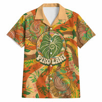 Hawaiian Piko Lani Cultivate I Ka Piko Aloha Hawaiian Shirt Retro Psychedelic Taro Leaf - Hibiscus Flowers