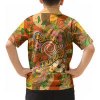 Hawaiian Piko Lani Cultivate I Ka Piko Aloha Hawaiian Shirt Retro Psychedelic Taro Leaf - Hibiscus Flowers