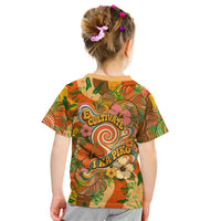 Hawaiian Piko Lani Cultivate I Ka Piko Aloha Kid T Shirt Retro Psychedelic Taro Leaf - Hibiscus Flowers