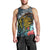 Hawaii Turtle Men Tank Top Hawaii Pattern and Turtle Tattoo Dark Cyan Gradient TS04 - Polynesian Pride