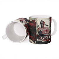 Samoa Black Saturday 1929 Ceramic Mug Mau Movement Vintage Newspaper Grunge Polynesian TS04 - Polynesian Pride
