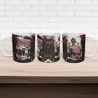 Samoa Black Saturday 1929 Ceramic Mug Mau Movement Vintage Newspaper Grunge Polynesian TS04 - Polynesian Pride