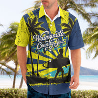 Waimanalo Oahu Hawaii Surfing Hawaiian Shirt Tropical Beach Retro Sunburst Surfboard TS04 - Polynesian Pride