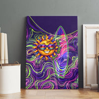 Waimanalo Hawaii Sun Rabbit Canvas Wall Art Psychedelic Trippy Neon Swirl Graphic TS04 - Polynesian Pride